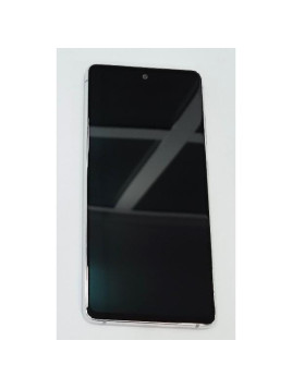 Pantalla lcd para Samsung Galaxy S20 FE 5G G781F S20 FE 4G G780F mas tactil negro con marco blanco calidad premium