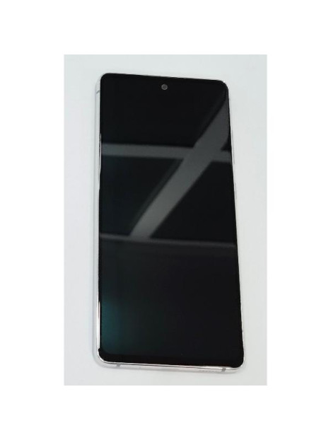 Pantalla lcd para Samsung Galaxy S20 FE 5G G781F S20 FE 4G G780F mas tactil negro con marco blanco calidad premium