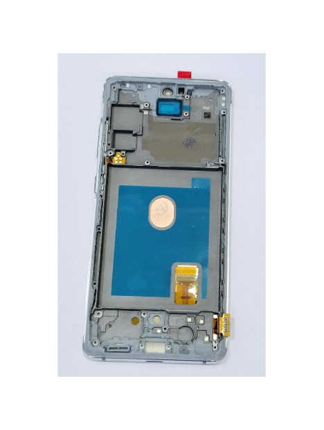 Pantalla lcd para Samsung Galaxy S20 FE 5G G781F S20 FE 4G G780F mas tactil negro con marco blanco calidad premium