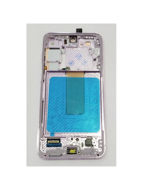 Pantalla lcd para Samsung Galaxy S23 Plus S916B mas tactil negro con marco morado calidad premium