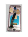 Pantalla lcd para Samsung Galaxy S20 G980F mas tactil negro con marco morado calidad premium
