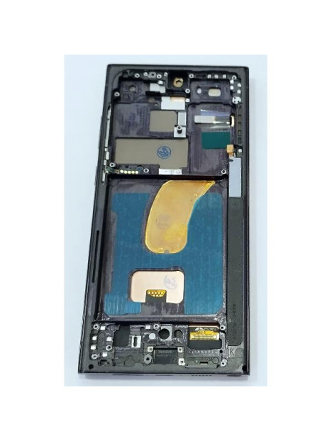 Pantalla TFT para Samsung Galaxy S23 Ultra S918B mas tactil negro con marco negro compatible