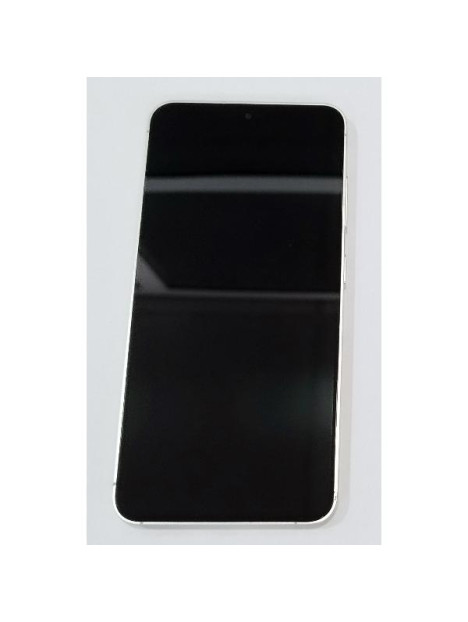 Pantalla lcd para Samsung Galaxy S24 S921 mas tactil negro con marco amarillo calidad premium