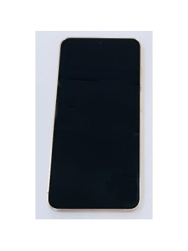 Pantalla lcd para Samsung Galaxy S24 S921 mas tactil negro con marco naranja calidad premium