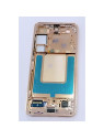 Pantalla lcd para Samsung Galaxy S24 S921 mas tactil negro con marco naranja calidad premium