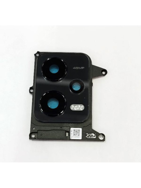 Cristal de camara para Poco X5 5G con marco negro calidad premium