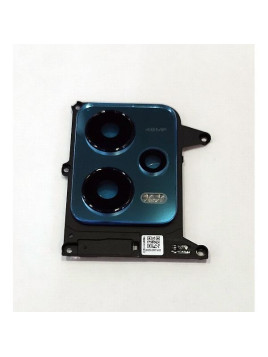 Cristal de camara para Poco X5 5G mas marco azul calidad premium