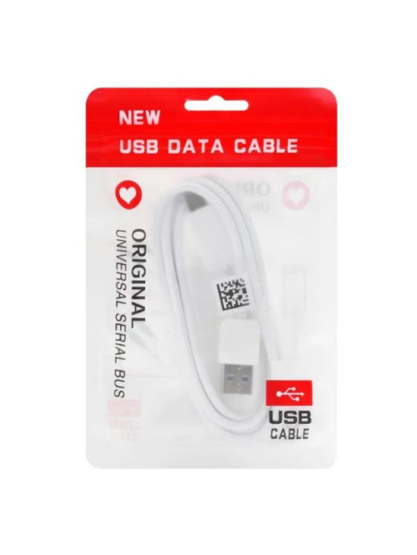 cable blanco USB a Tipo C 1 metro