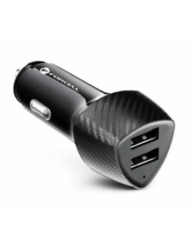 Cargador de coche doble de la serie FORCELL CARBON 17W