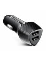 Cargador de coche doble de la serie FORCELL CARBON 17W