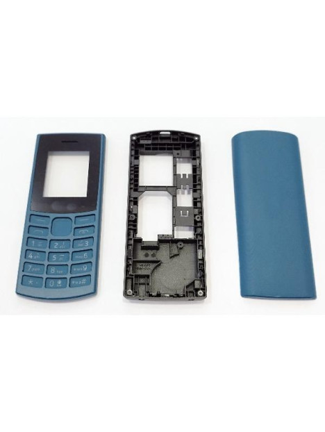Tapa trasera o tapa bateria con carcasa azul para Nokia 105 2023 version 4G