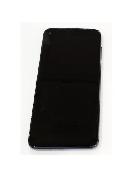 Pantalla lcd para Motorola Moto G8 Power mas tactil negro con marco azul 5D68C16143 Service Pack