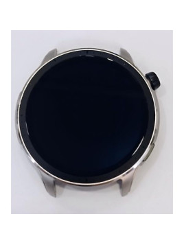 Pantalla lcd para Amazfit GTR 4 mas tactil negro con marco plata calidad premium