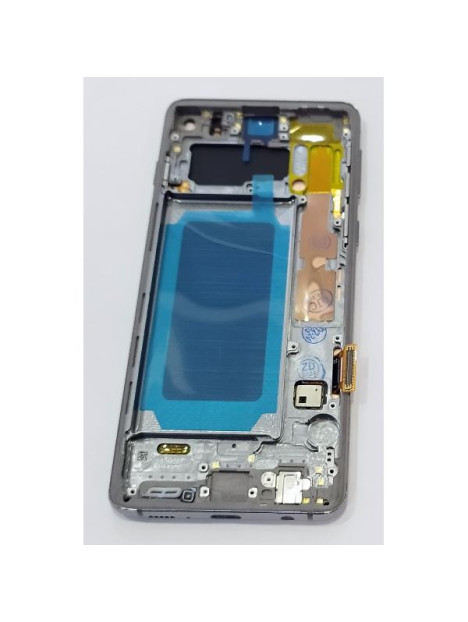 Pantalla lcd para Samsung Galaxy S10 G973F mas tactil negro con marco negro calidad Oled