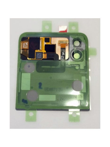 Lcd trasero dorado para Samsung Galaxy Z Flip 4 F721 calidad premium