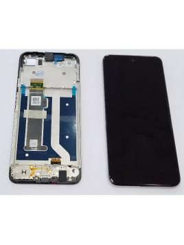 Pantalla lcd para Motorola G34 mas tactil negro con carcasa frontal 5D68C23723 Service Pack