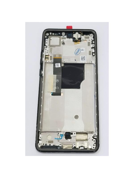 Pantalla lcd para Motorola Edge 40 Neo mas tactil negro con carcasa frontal negra 5D68C23363 Service Pack