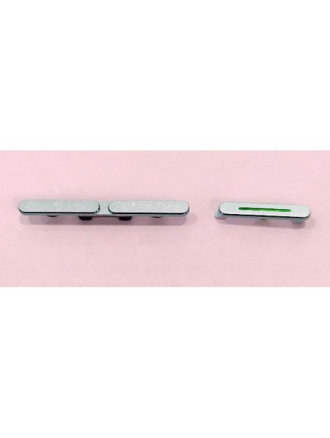 Set 2 Botones laterales azules para Oppo Reno 6 5G CPH2251 calidad premium