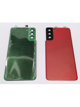 Tapa trasera o tapa bateria roja para Samsung Galaxy S21 Plus 5G SM-G996 mas cubierta camara