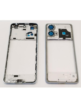 Carcasa o marco central azul claro para Motorola Moto G24 Power calidad premium