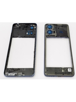 Carcasa o marco central azul oscuro para Motorola Moto G24 Power calidad premium