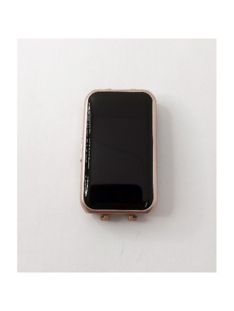 Pantalla lcd para Huawei Band 6 mas tactil negro con marco rosa calidad premium