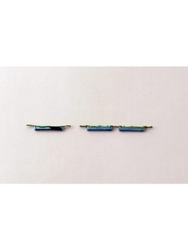 Set 2 botones azules para Oppo Find X5 lite CPH2371 calidad premium