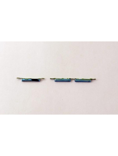 Set 2 botones azules para Oppo Find X5 lite CPH2371 calidad premium