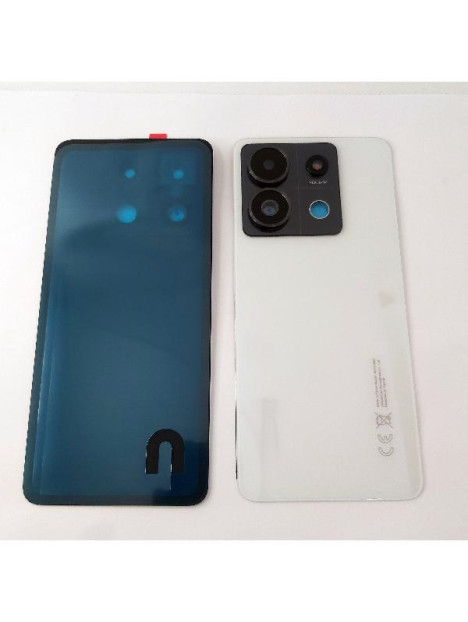 Tapa trasera o tapa bateria blanca para Xiaomi Redmi Note 13 Pro 5G mas cubierta de camara