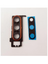 Cristal de camara para Huawei P30 con marco naranja calidad premium