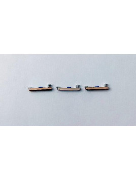 Set 3 Botones laterales dorados para Oppo Find X2 Pro calidad premium