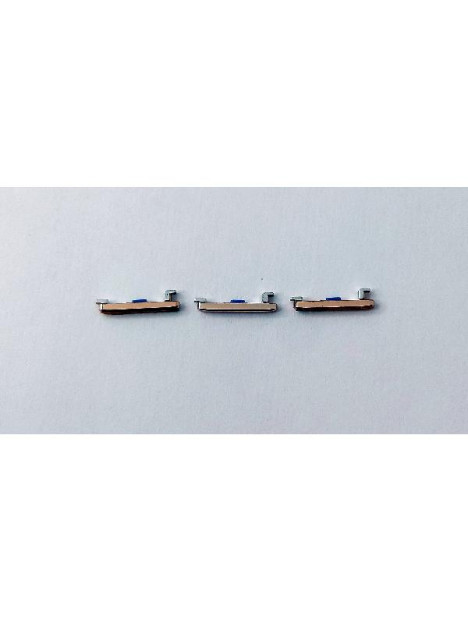 Set 3 Botones laterales dorados para Oppo Find X2 Pro calidad premium