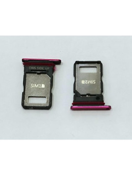 Soporte o bandeja sim rosa Dual sim para Motorola Edge 50 Fusion 5G calidad premium