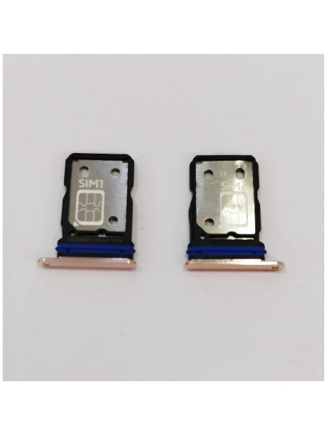 Soporte o bandeja sim dorada Dual sim para Vivo V23 5G V2130 calidad premium