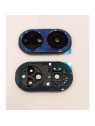 Cristal de camara para Honor X7 con marco azul calidad premium