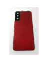 Tapa trasera o tapa bateria roja para Samsung Galaxy S21 Plus 5G SM-G996 con cubierta de camara