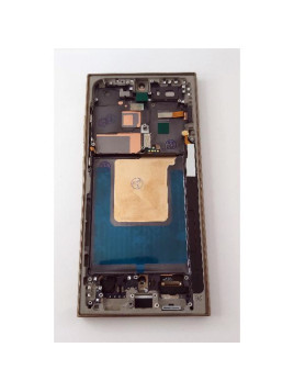 Pantalla lcd para Samsung Galaxy S24 Ultra S928 mas tactil negro con marco dorado calidad Oled