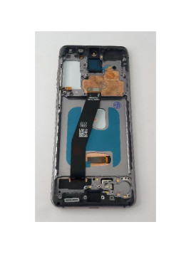 Pantalla lcd para Samsung Galaxy S20 G980F mas tactil negro con marco gris calidad Oled
