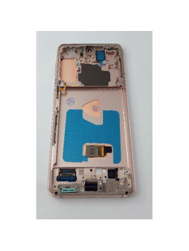 Pantalla lcd para Samsung Galaxy S21 Plus 5G G996 mas tactil negro con marco morado calidad premium