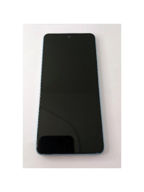 Pantalla lcd para Xiaomi Redmi Note 13 4G mas tactil negro con marco azul calidad premium
