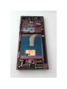 Pantalla lcd para Samsung Galaxy S22 Ultra S908 mas tactil negro con marco morado calidad TFT