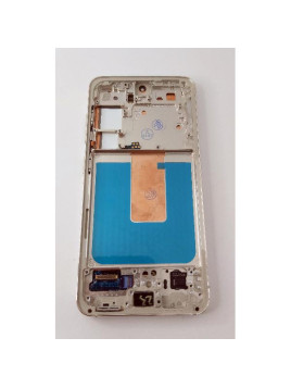 Pantalla lcd para Samsung Galaxy S23 S911B mas tactil negro con marco dorado calidad premium