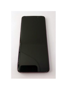 Pantalla lcd para Samsung Galaxy S9 G960F mas tactil negro con marco morado calidad TFT