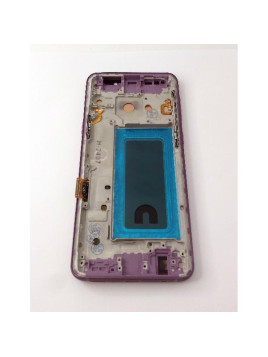 Pantalla lcd para Samsung Galaxy S9 G960F mas tactil negro con marco morado calidad TFT