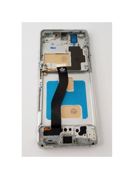 Pantalla lcd para Samsung Galaxy S21 Ultra 5G mas tactil negro con marco plata calidad TFT