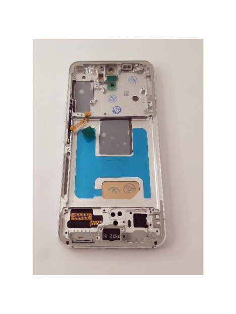 Pantalla lcd para Samsung Galaxy S22 S901 mas tactil negro con marco plata calidad TFT