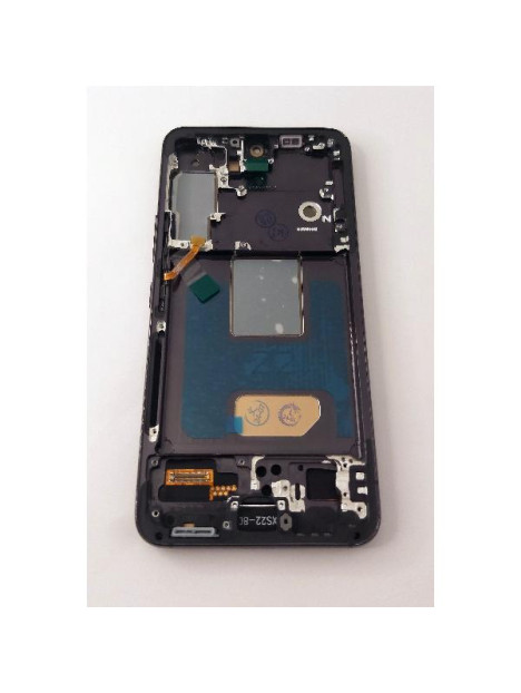 Pantalla lcd para Samsung Galaxy S22 S901 mas tactil negro con marco gris calidad TFT