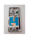 Pantalla lcd para Samsung Galaxy S22 Ultra S908 mas tactil negro con marco blanco TFT