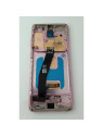 Pantalla lcd para Samsung Galaxy S20 G980F mas tactil negro con marco rosa calidad Oled