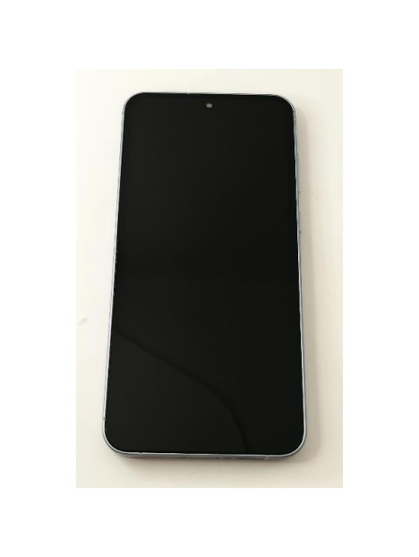 Pantalla lcd para Samsung Galaxy A55 A556 mas tactil negro con marco azul calidad Oled
